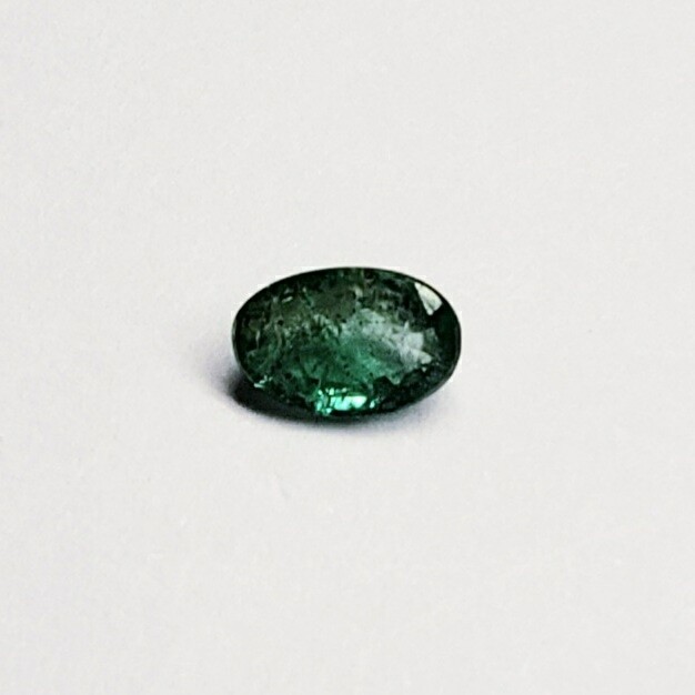 Genuine Emerald Green Oval 0.6 Carat