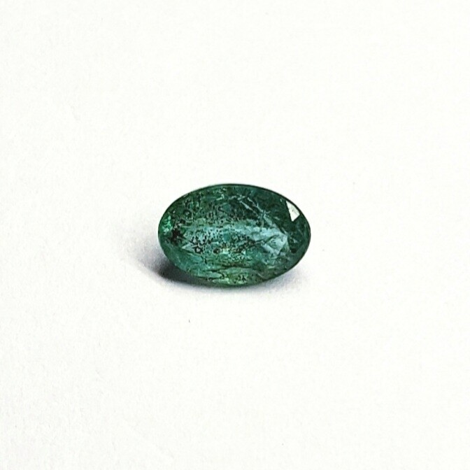 Genuine Emerald Green Oval 0.55 Carat