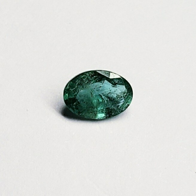 Genuine Emerald Green Oval 0.85 Carat