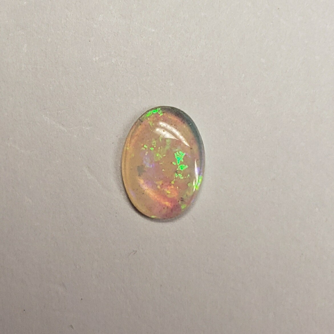 Genuine Opal White Oval 0.25 Carat