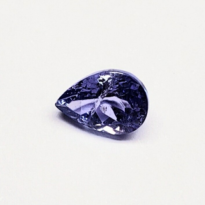 Genuine Tanzanite Blue Pear 0.95 Carat