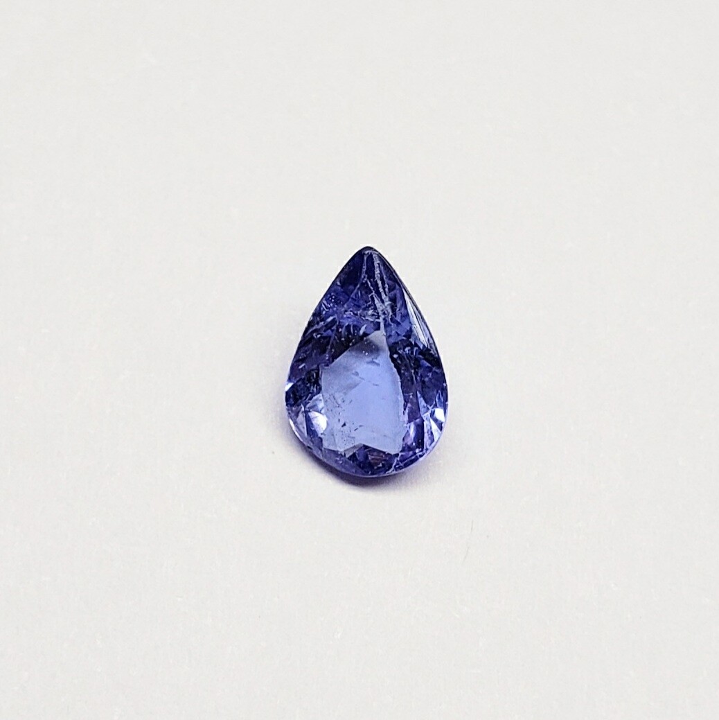 Genuine Tanzanite Blue Pear 0.65 Carat