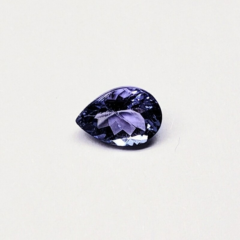 Genuine Tanzanite Blue Pear 0.8 Carat