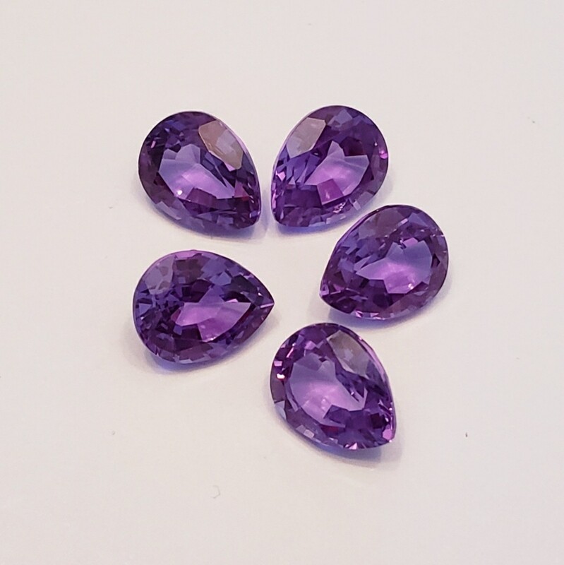 Genuine Alexandrite Purple Pear 12.3 Carat