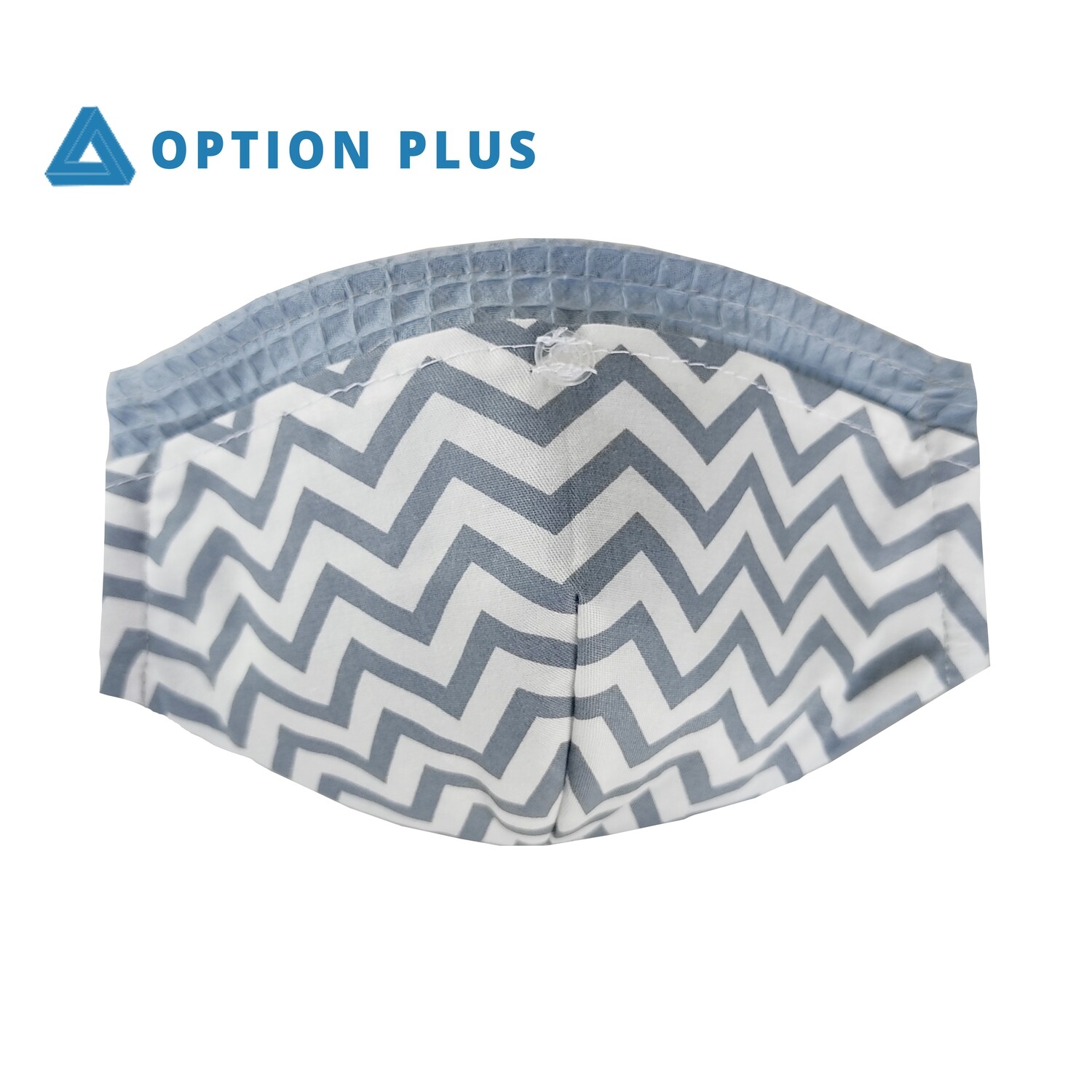 05Face Mask - Blue Zig Zag