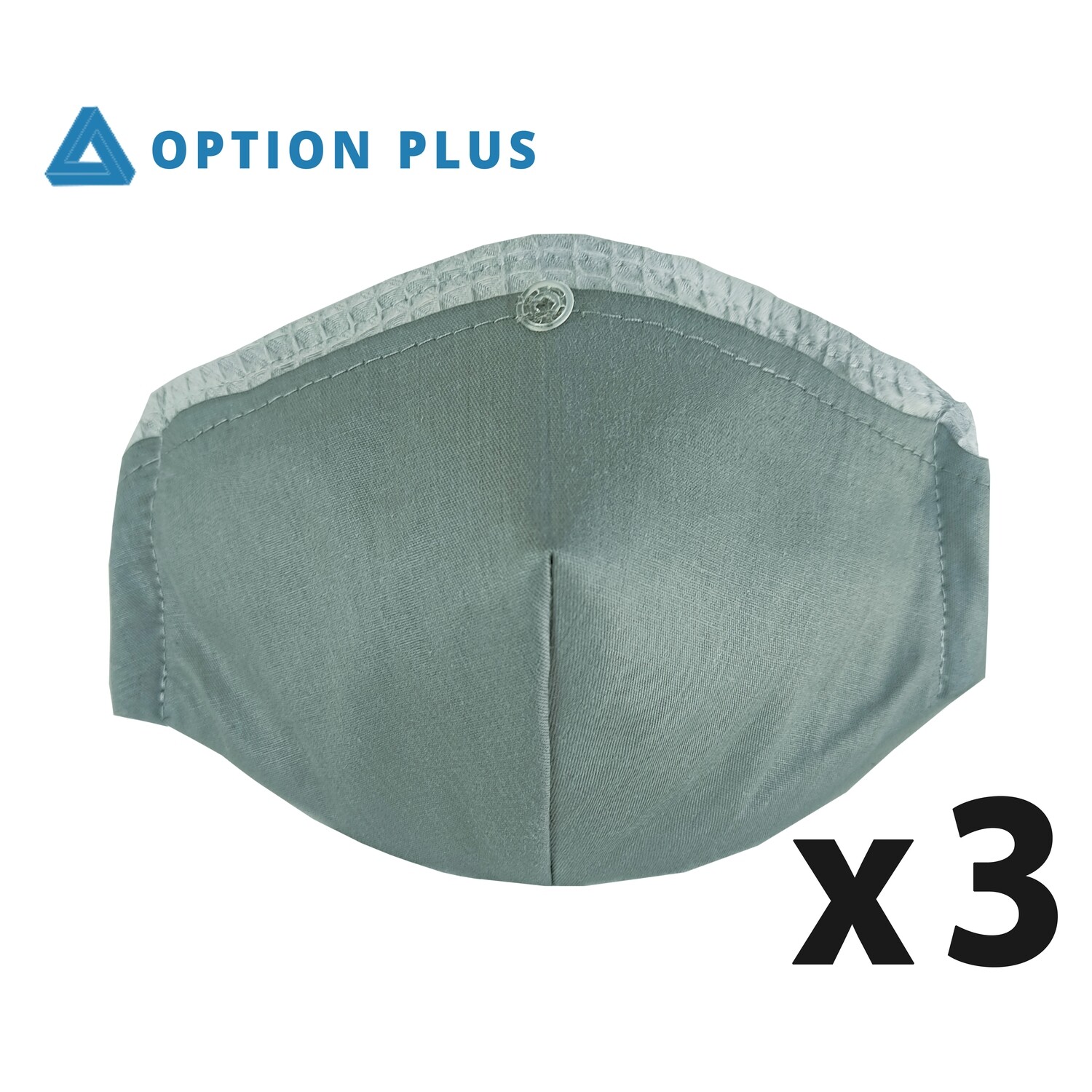 Pack 3 pieсes Face Mask - Gray