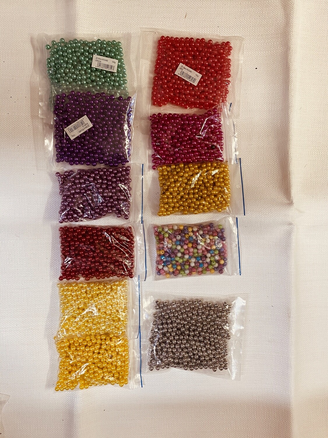 8mm Beads / 100g per Bag
