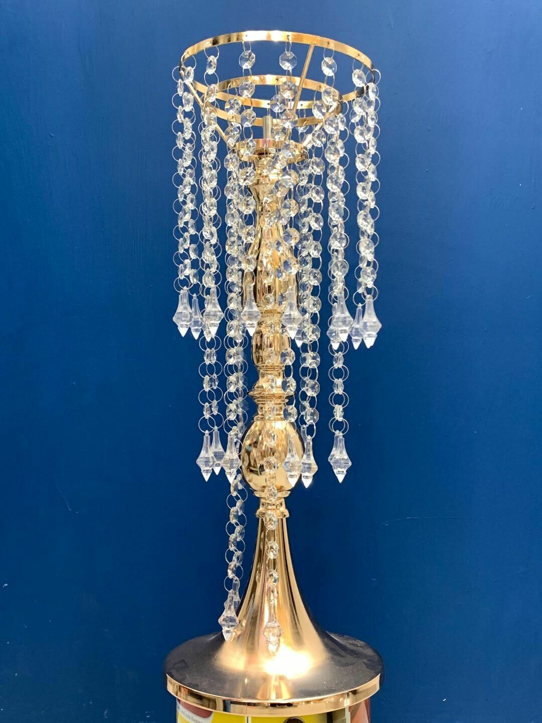Crystal Beads Single Head Stand 04- Glod