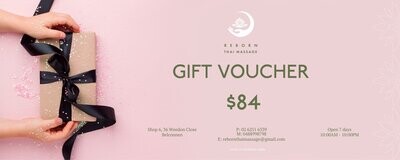 Reborn Thai Massage Gift Voucher $84