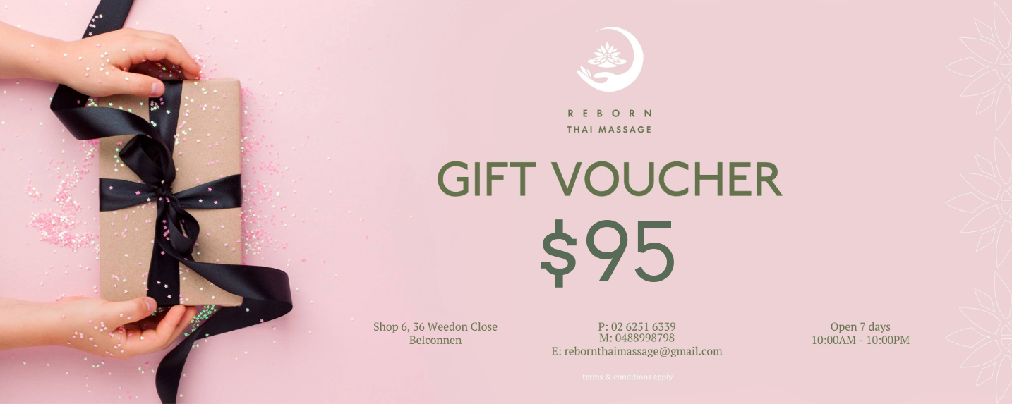 Reborn Thai Massage Gift Voucher $95