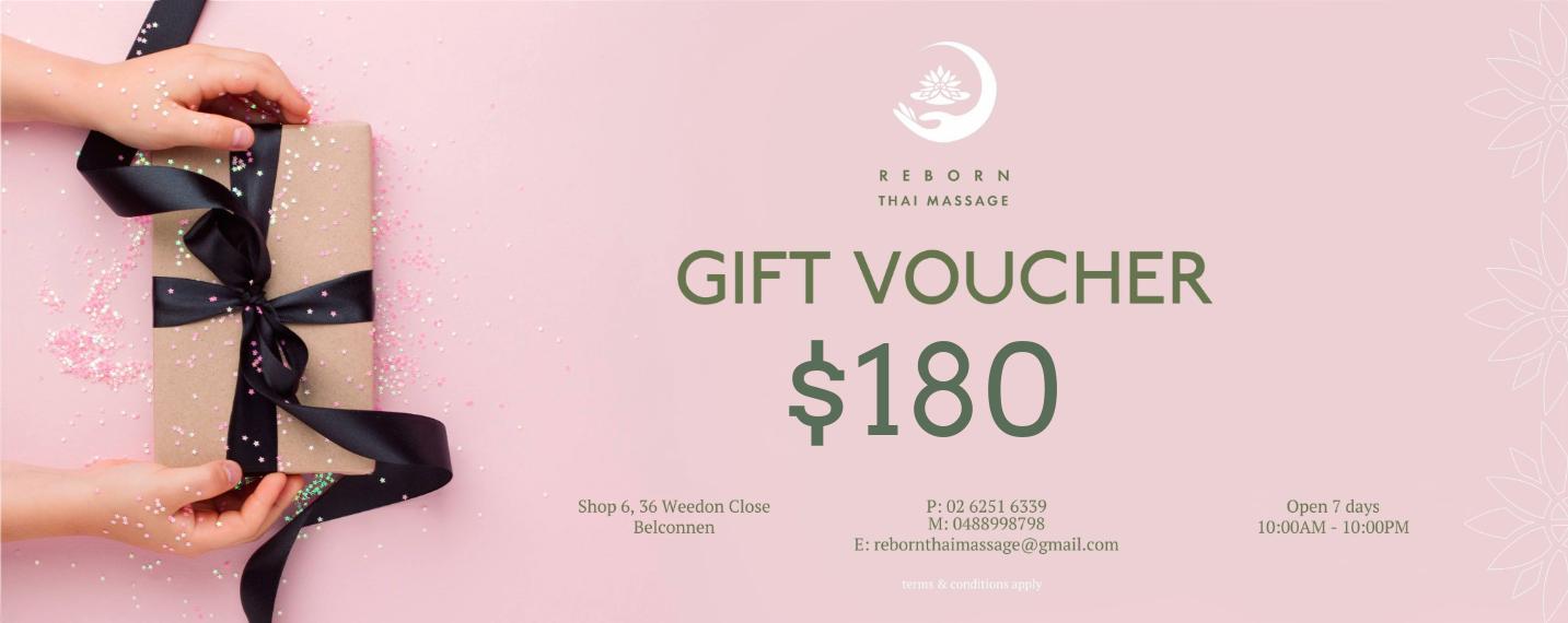 Reborn Thai Massage Gift Voucher $180
