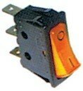 INTERRUPTOR BASCULANTE 30X11MM AMARILLO 1NO 250V 1