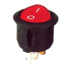 INTERRUPTOR 2 POSICIONES;SPST;ON-OFF;6,5A/250VAC;R