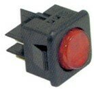 INTERRUPTOR BASCULANTE 27,8X25MM ROJO 2NO 250V 16A