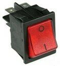 PULSADOR ROJO 30X22MM 230V BIPOLAR