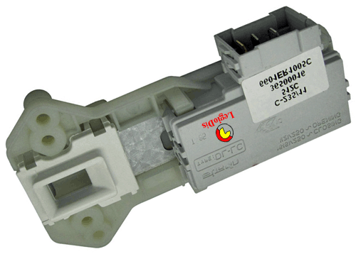 BLOCAPUERTA PARA LAVADORA LG; C-375/10; 36500016;