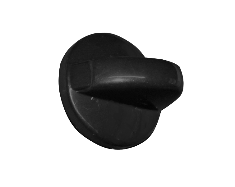 MANDO PARA ENCIMERA TEKA, COLOR NEGRO, EJE LARGO.