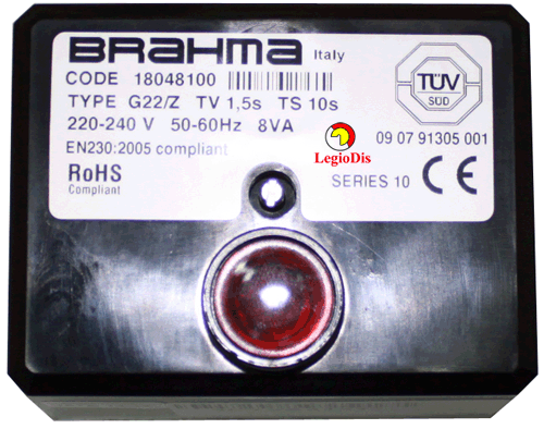 G 22/Z TW1,5 TS10 BRAHMA PREVENTILACIÓN: 15 PULG.