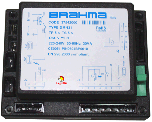 CENTRALITA BRAHMA DMN31 TW5 TS5 E TYPE 016 REV.00