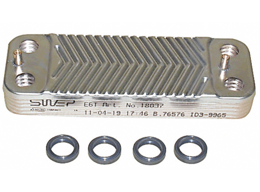 INTERCAMBIADOR CL SAD 10 PLACAS. L =206MM. I= 73MM