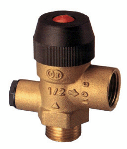 VALVULA SEGURIDAD 1/2" 3BAR. MH CON TOMA DE MANOME