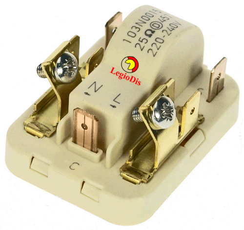 RELÉ COMPRESOR DANFOSS 103N0002 DE 1/3 A 1/2 CV.