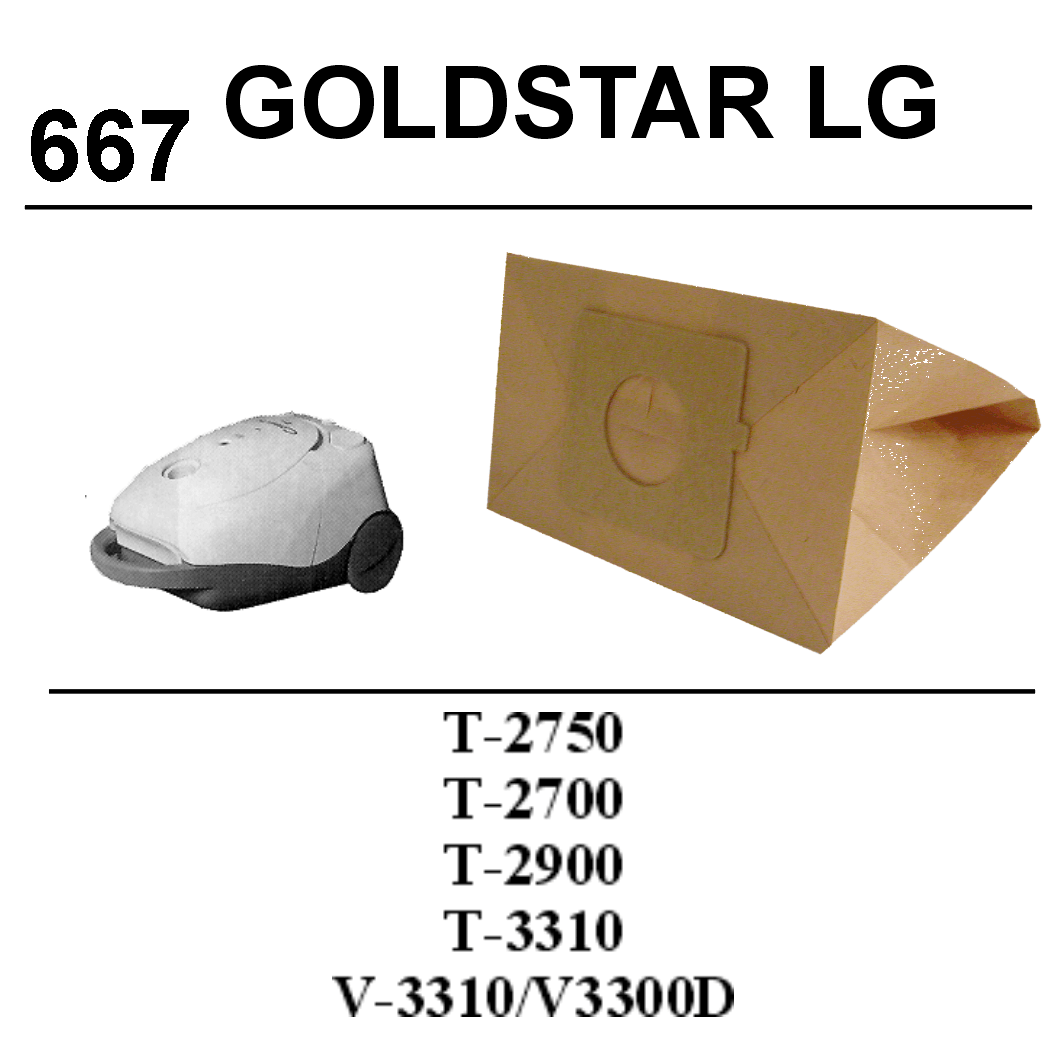 BOLSA SINTETICA (4) ASPIRADOR GOLDSTAR T-2700, T-2