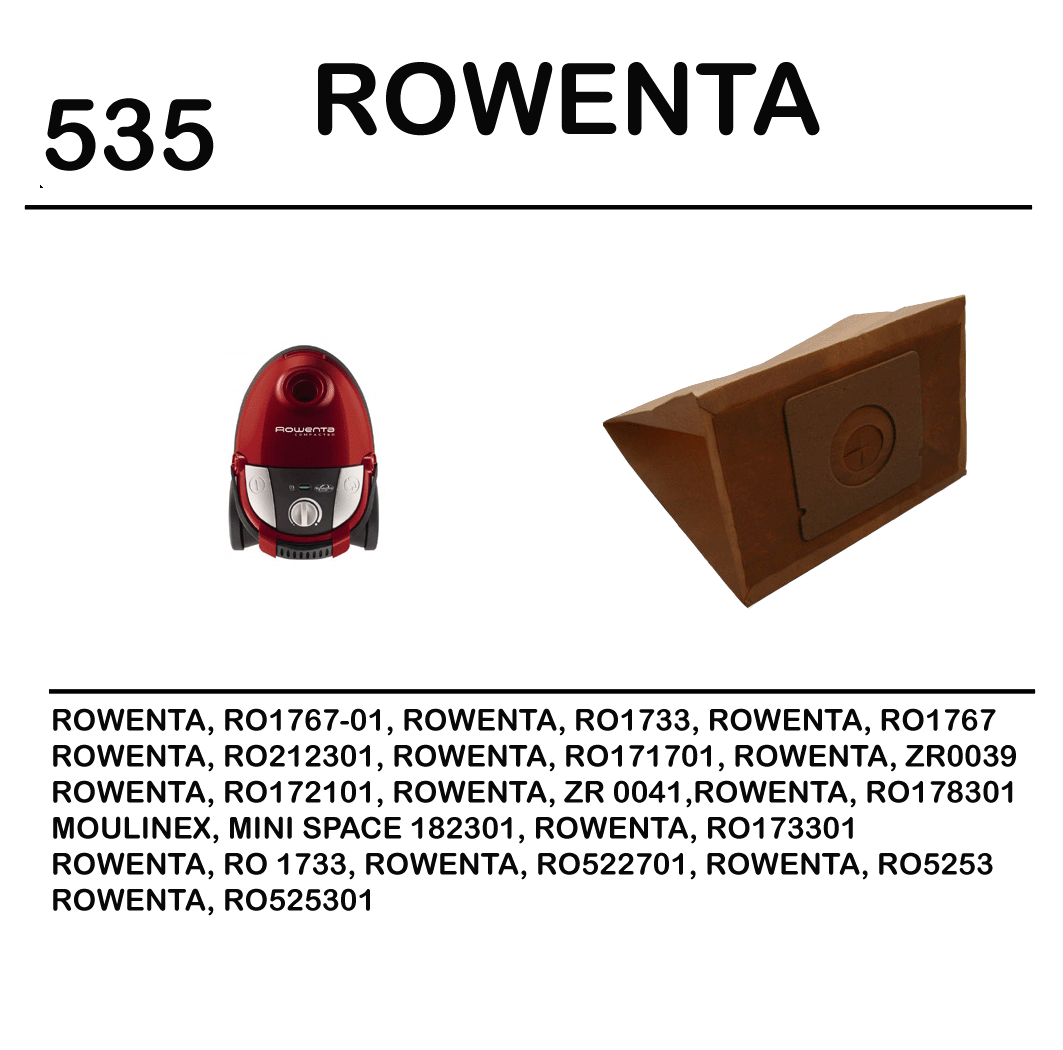 BOLSA SINTETICA (4) ASPIRADOR PARA ROWENTA RO1733