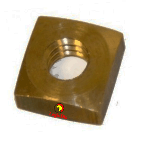 TUERCA LATON 7X7X3 M4
