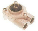 FLUJÓMETRO 1/4" ACERO INOXIDABLE CON LED CONEXIÓN