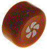 TECLA Ø 23MM NARANJA CICLO