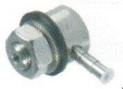 CAÑO DE PARED ACERO INOXIDABLE M12 EMPALME DE TUBO