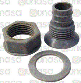 RACOR DESAGUE 1/2"M COMPLETO - CORTO L=28mm