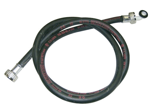 TUBO ENTRADA AGUA 1500 MM GOMA, TUERCA 3/4" METAL