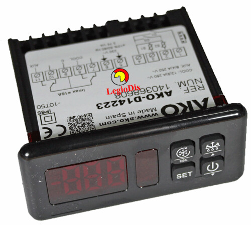 CONTROLADOR DIGITAL AKO-D14223 2 RELES/1 SONDA NTC