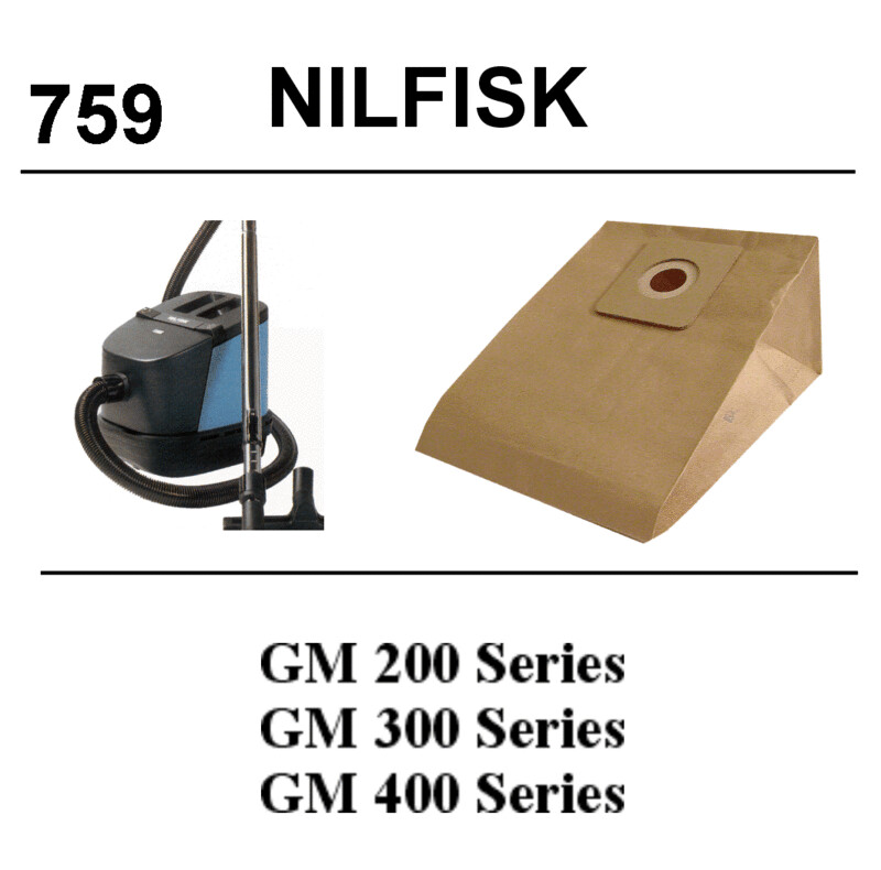 BOLSA SINTETICA PARA ASPIRADOR NILFISK GM200, GM30