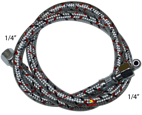 LATIGUILLO 8MM. 1000MM. HTL1/4"XHTL1/4" CODO90º