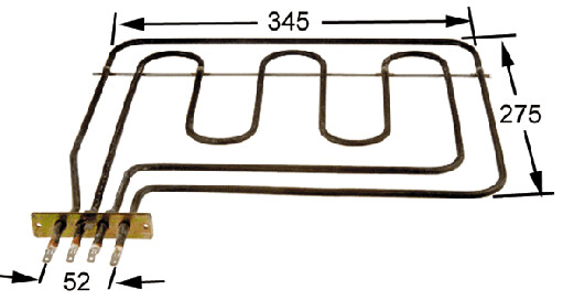 RESISTENCIA SUPERIOR PARA HORNO BOSCH 900+1600W..V