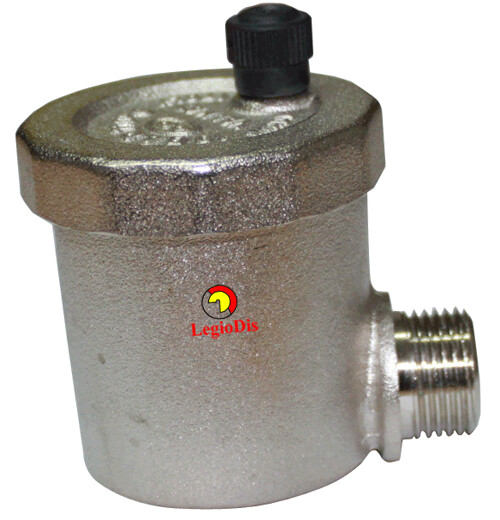 PURGADOR ANGULAR R3/8" "VALMAT" Pmax.10bar. NIQUEL