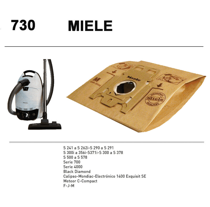 BOLSA PAPEL ASPIRADOR MIELE S-247 I-S 262 I 512I