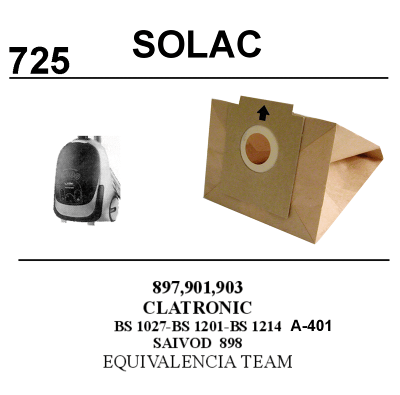 SACOS ASPIRADOR SOL 897/ A 401