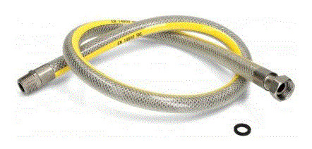TUBO DE GAS 1/2 1500MM HEMBRA/HEMBRA