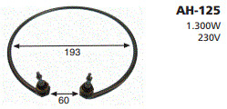 RESISTENCIA TERMO 1300W D193MM  230V