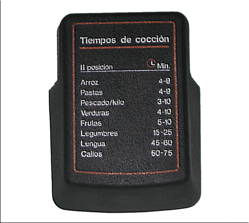 ASA TAPA LATERAL TIEMPOS DE COCCION MAGEFESA EUROP