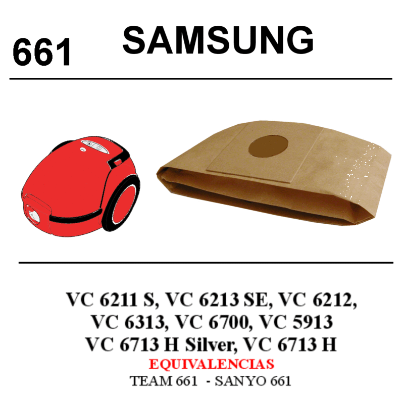 SACO ASPIRA AS SAM SAMSUNG SERIE VC