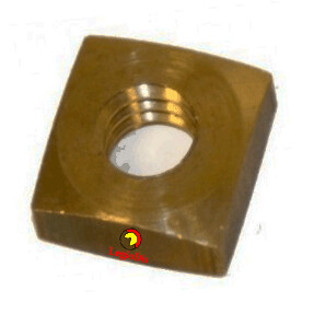 TUERCA LATON 7X7X3 M4