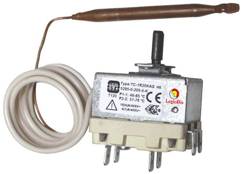 TERMÓSTATO MARGEN DE TRABAJO 37-76 / 46-85°C 2 POL