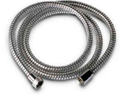 TUBO DUCHA LUX PVC CROMADO 170 CM.