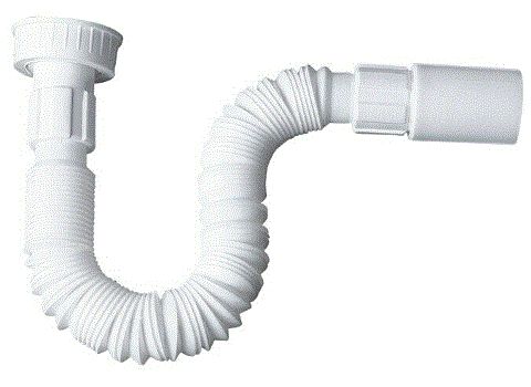 SIFON ADAPTABLE UNIVERSAL 1 1/4"-1 1/2" FLEXIBLE