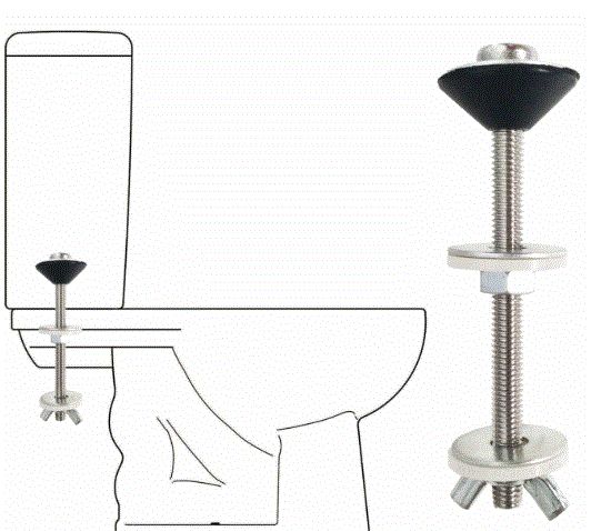TORNILLO UNION CISTERNA-INODORO,INOX.